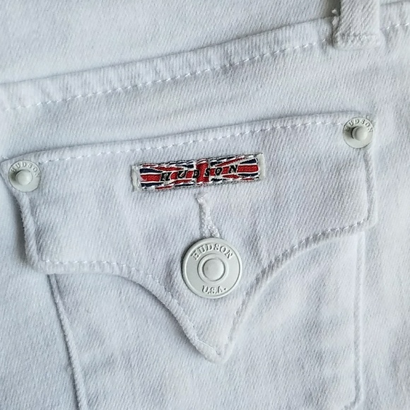 NWT Hudson Toddler White Roll Cuff Short Shorts - Picture 3 of 4